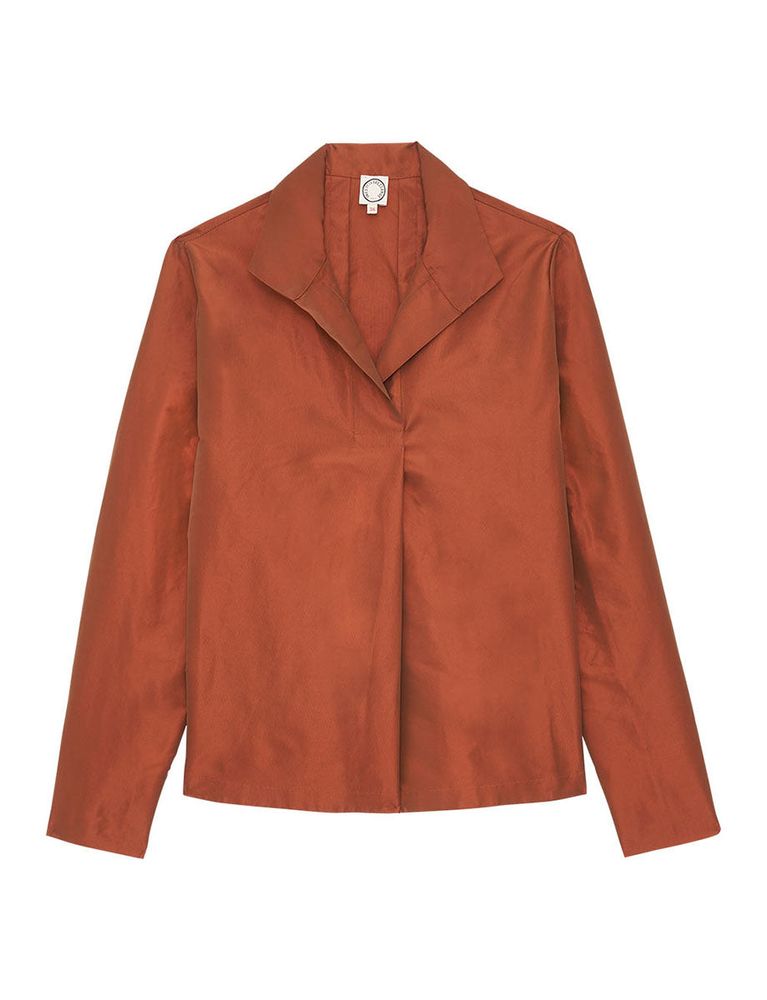 Ines De La Fressange Top Noa Couleur Brique In Brown