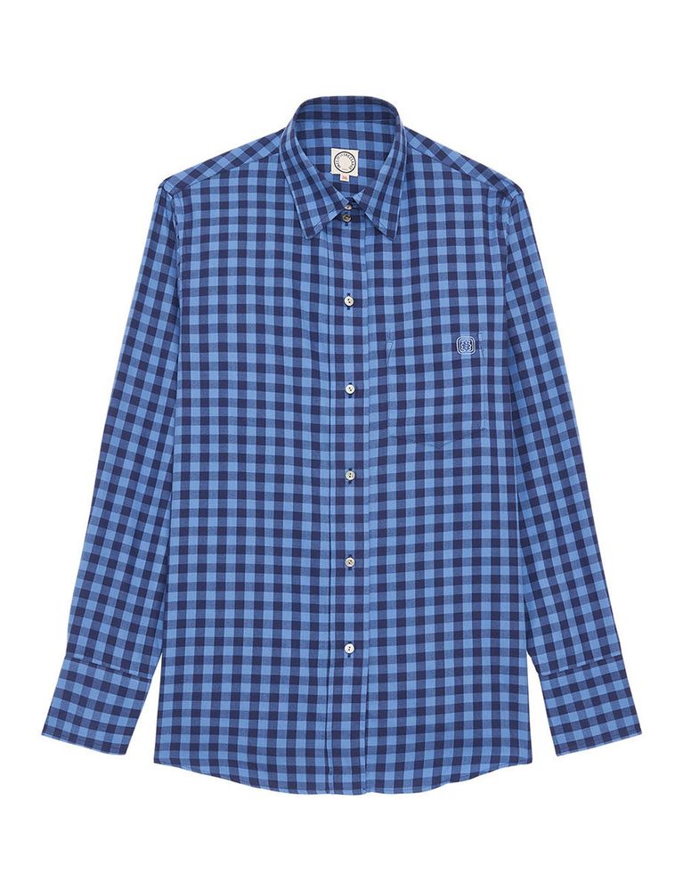 Ines De La Fressange Chemise Maureen À Carreaux Bleu