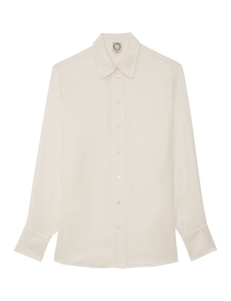 Ines De La Fressange Chemise Maureen Écrue In White