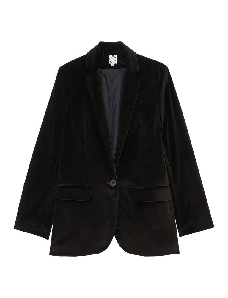 Ines De La Fressange Veste Bruna Noire En Coton
