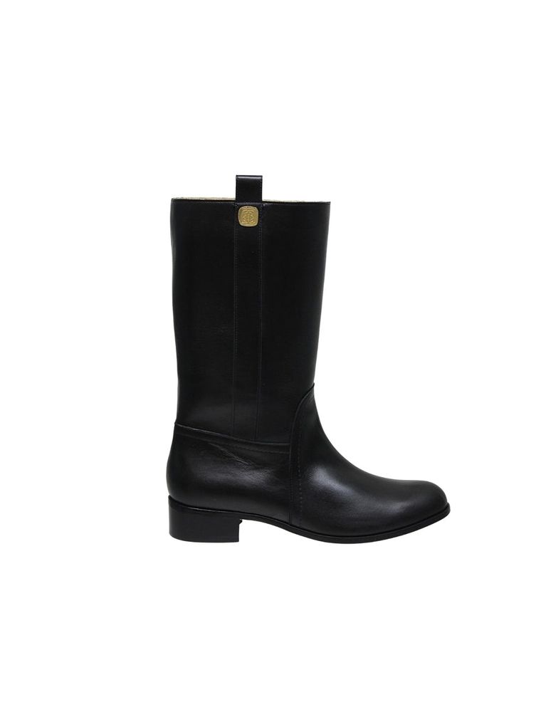 Ines De La Fressange Bottes Hautes En Cuir Noir
