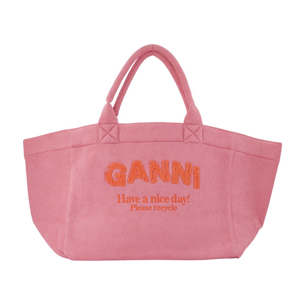 GANNI XXL 비치 리조트 토트백